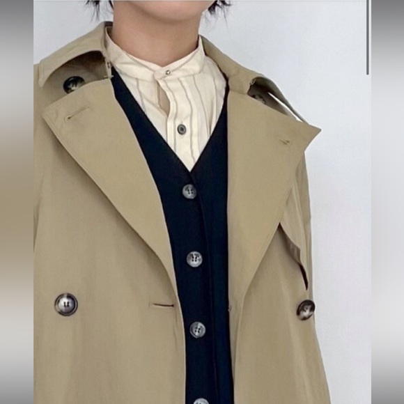 Beige oversized trench coat - Picture 8 of 8